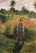 The Gardener,Afternoon Sun,Eragny Camille Pissarro